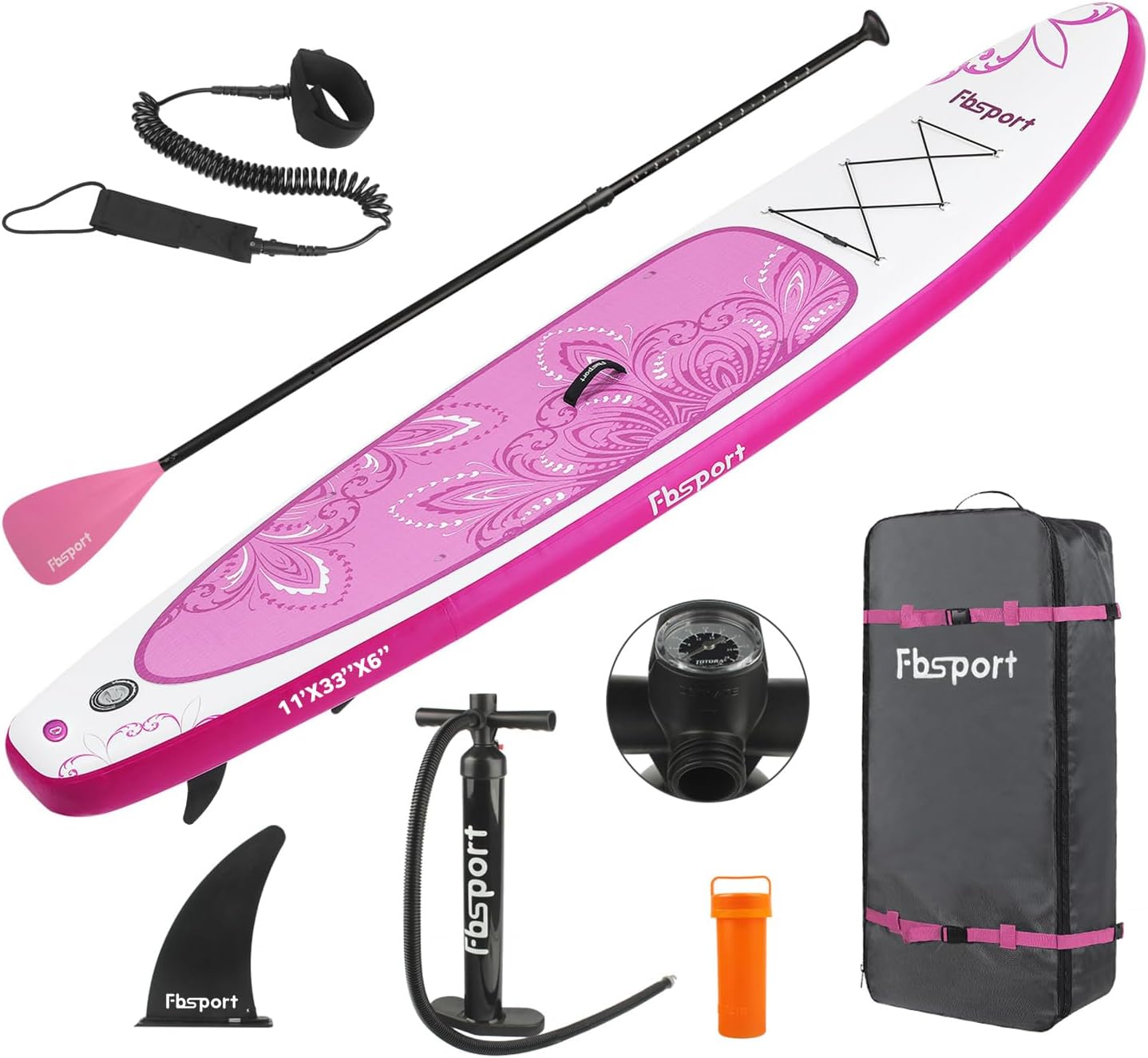 Premium Stand Up Paddle Board Yoga Board With Sup Accessories And Carry Bag