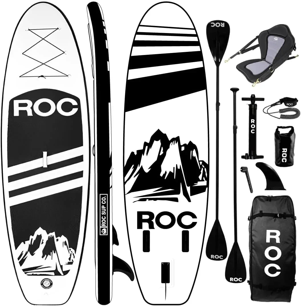 Roc Inflatable Stand-Up Paddle Board Sup Paddle Board Accessories Anti-Slip Comfortable Deck