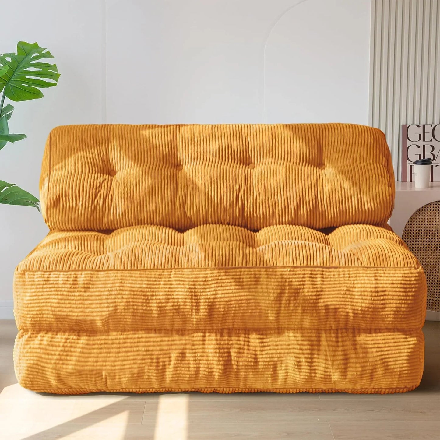 Maxyoyo Folding Sofa Bed, Convertible Sleeper Chair With Pilow Foldable Mattress With Back Support