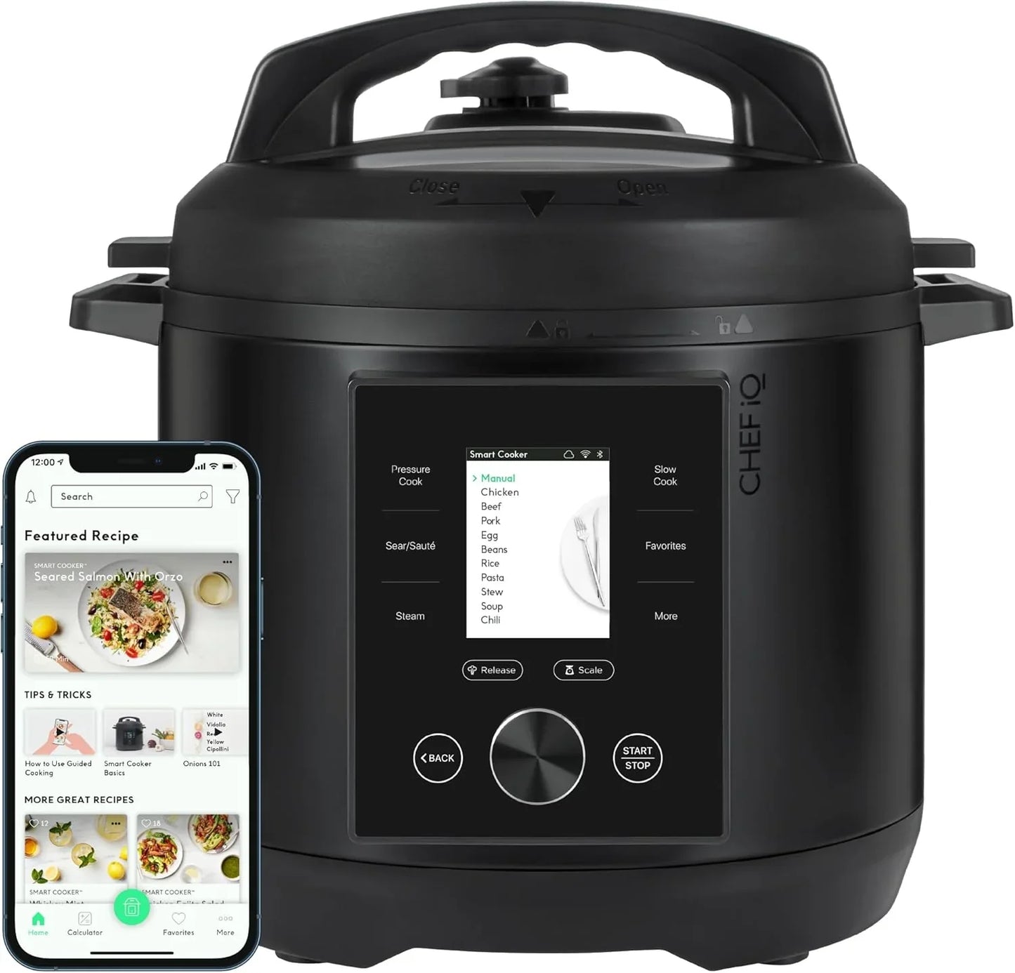 Chef iQ Smart Pressure Cooker With WiFi And Built-In Scale- Easy-to-Use 10-in-1 Multicooker