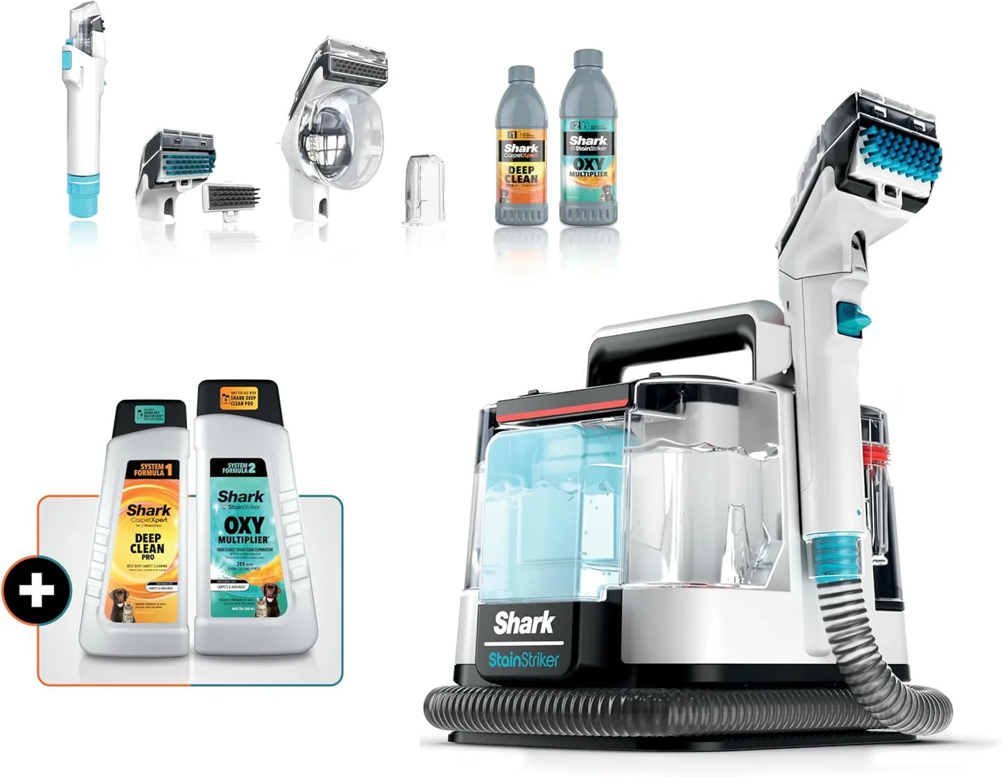 Shark StainStriker Portable Carpet Upholstery And Area Rug Cleaner, Stain And Odor Remover