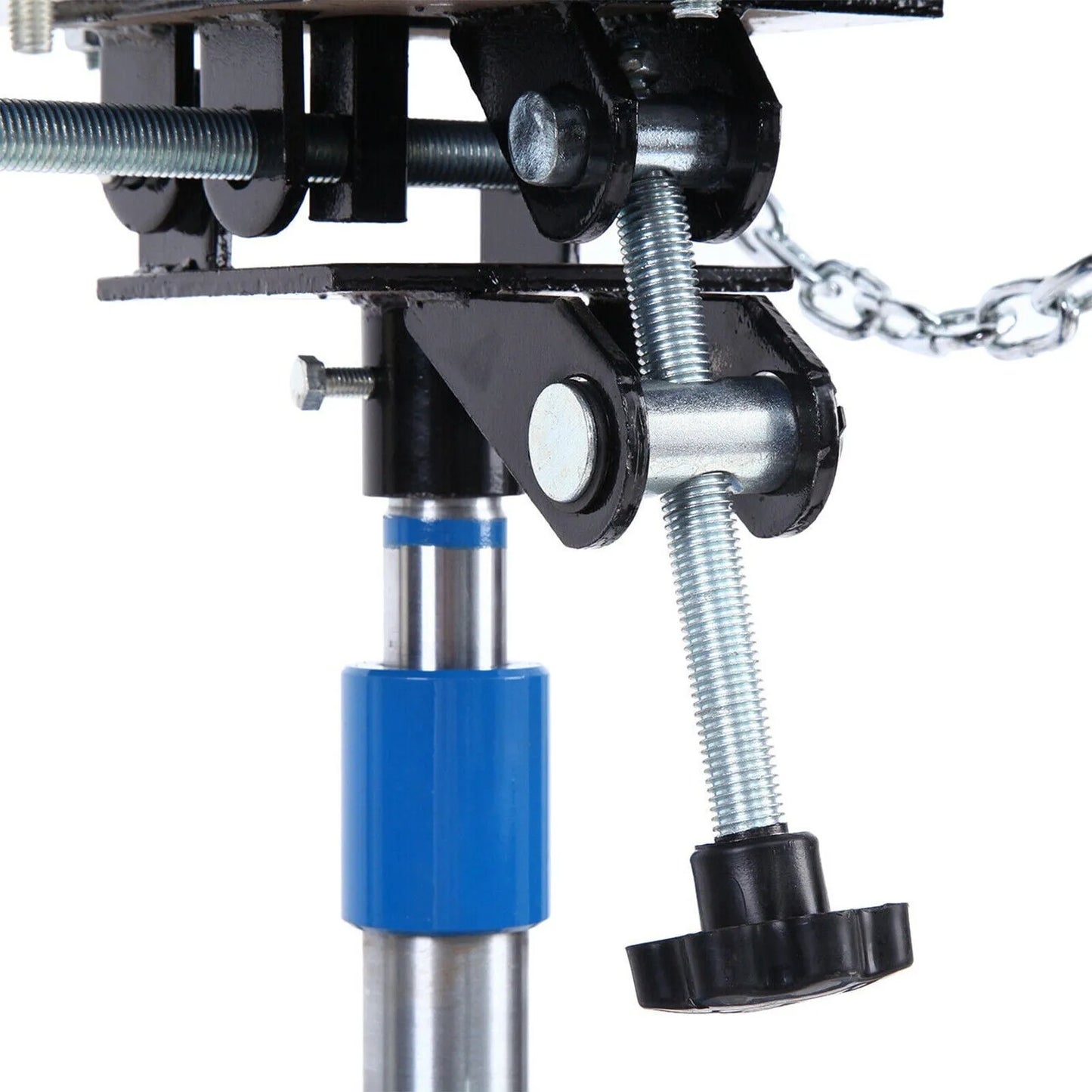 1660 Pounds Hydraulic Car Transmission Jack Vertical Lift With 360 Degree Swivel Wheel Pedal, Blue,33 In.-70 In., 0.75Ton