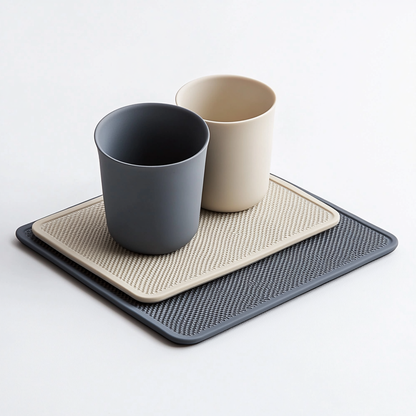 Skvnjg Heavy-Duty Honeycomb Silicone Placemat Set (4-Pack)