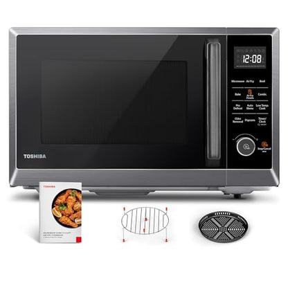 Toshiba Air Fryer Combo 8-in-1 Countertop Microwave Oven, With Convection, Broil, Odor Removal Mode, 12.4 In. Position Memory Turntable