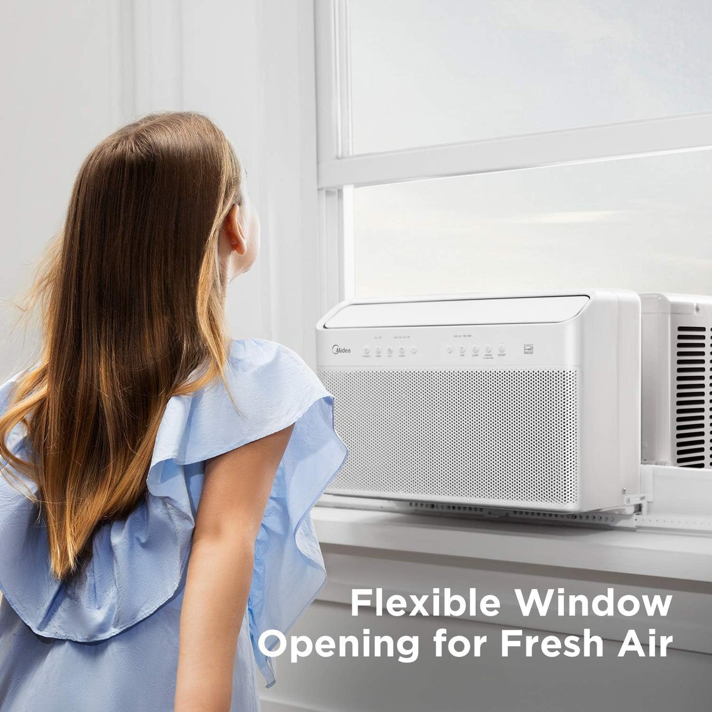 U-Shaped Inverter Window Air Conditioner 12, 000BTU With Open Window Flexibility, Robust Installation, Extreme Quiet, 35% Energy Saving