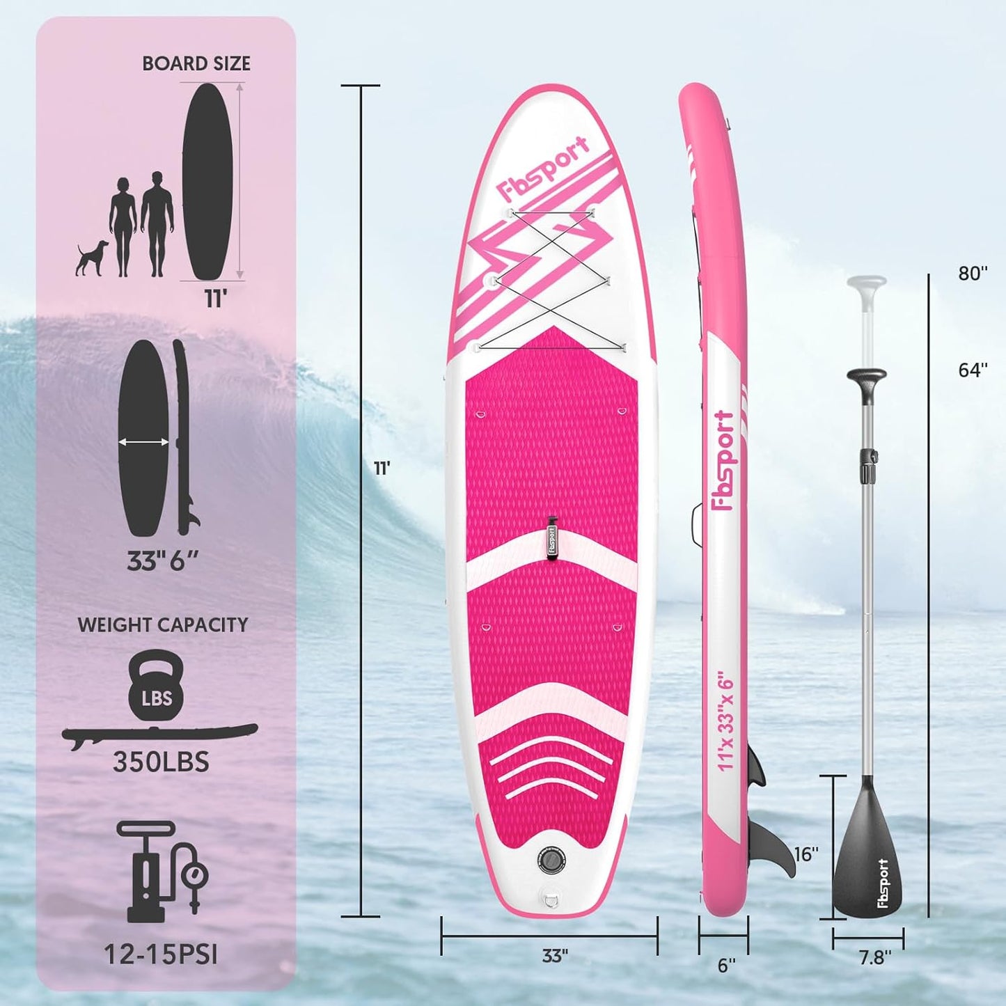 Premium Stand Up Paddle Board Yoga Board With Sup Accessories And Carry Bag