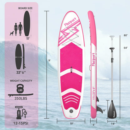 Premium Stand Up Paddle Board Yoga Board With Sup Accessories And Carry Bag