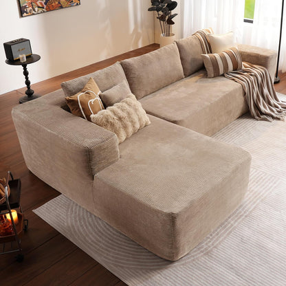 Ovios 104 In. Cloud Sectional Couch With L-Shape Chaise, Modern Modular Sofa With Deep Seat, Upholstered Couches For Living Room Bedroom