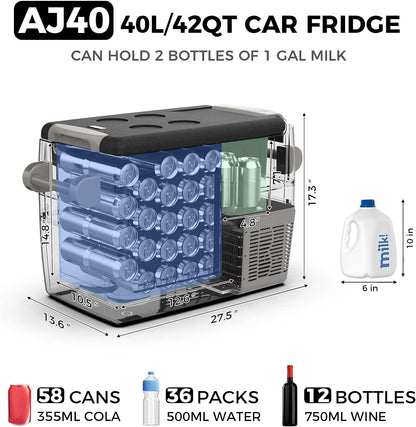 AJ30 Portable RefrigeratorPortable Freezer32 Quart