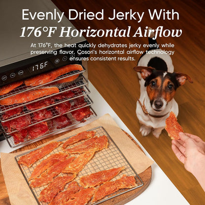 Cosori Food Dehydrator Bigger Than 7 Trays With Large 6.5 In. Drying Space 600W Power