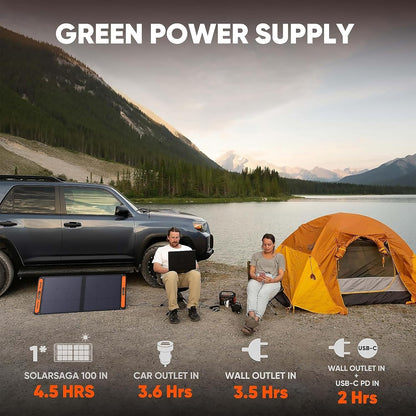 Portable Power Station Explorer 300, 293Wh Backup Lithium Battery, Solar Generator For Outdoors Camping Travel Hunting Blackout, Solar Panel Optional