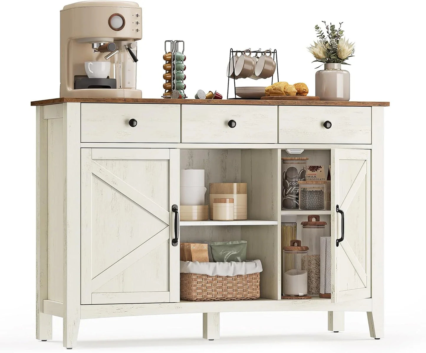 Vasagle Liry Collection- Storage Cabinet, Buffet Cabinet, Sideboard, Credenza