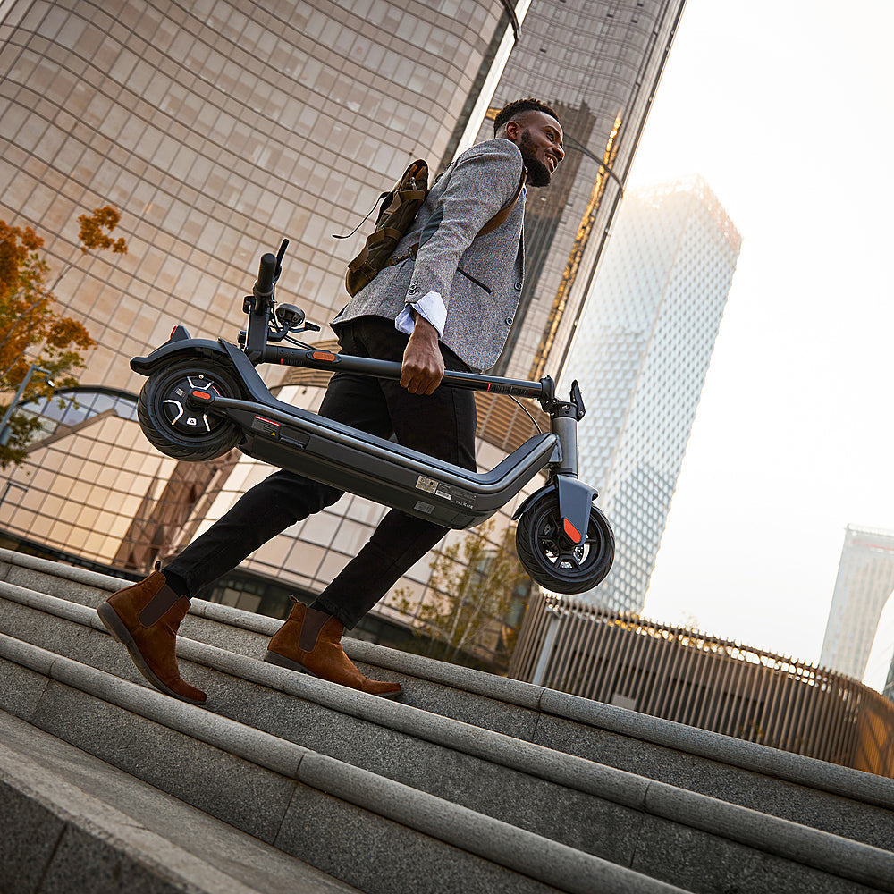 Niu- KQi3 Pro Foldable Electric Kick Scooter W/31 Mi Max Operating Range And 20 Mph Max Speed- Black