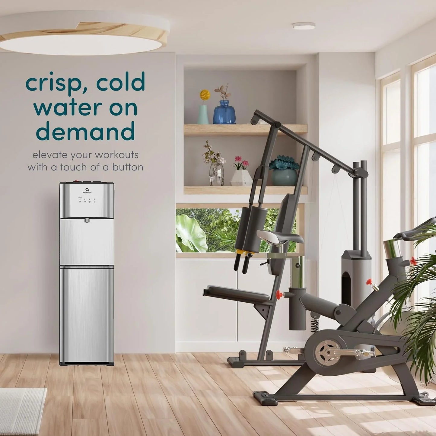 Limited Edition Self Cleaning Water Cooler Water Dispenser- 3 Temperature Settings- Hot, Cold And Room Water, Stainless Steel Construction