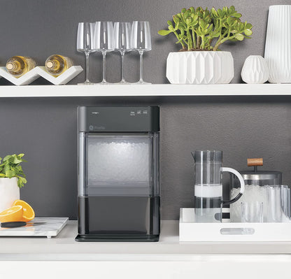 GE Profile Opal 2.0, Countertop Nugget Ice Maker, Ice Machine With WiFi Connectivity, Smart Home Kitchen Essentials, Black Stainless