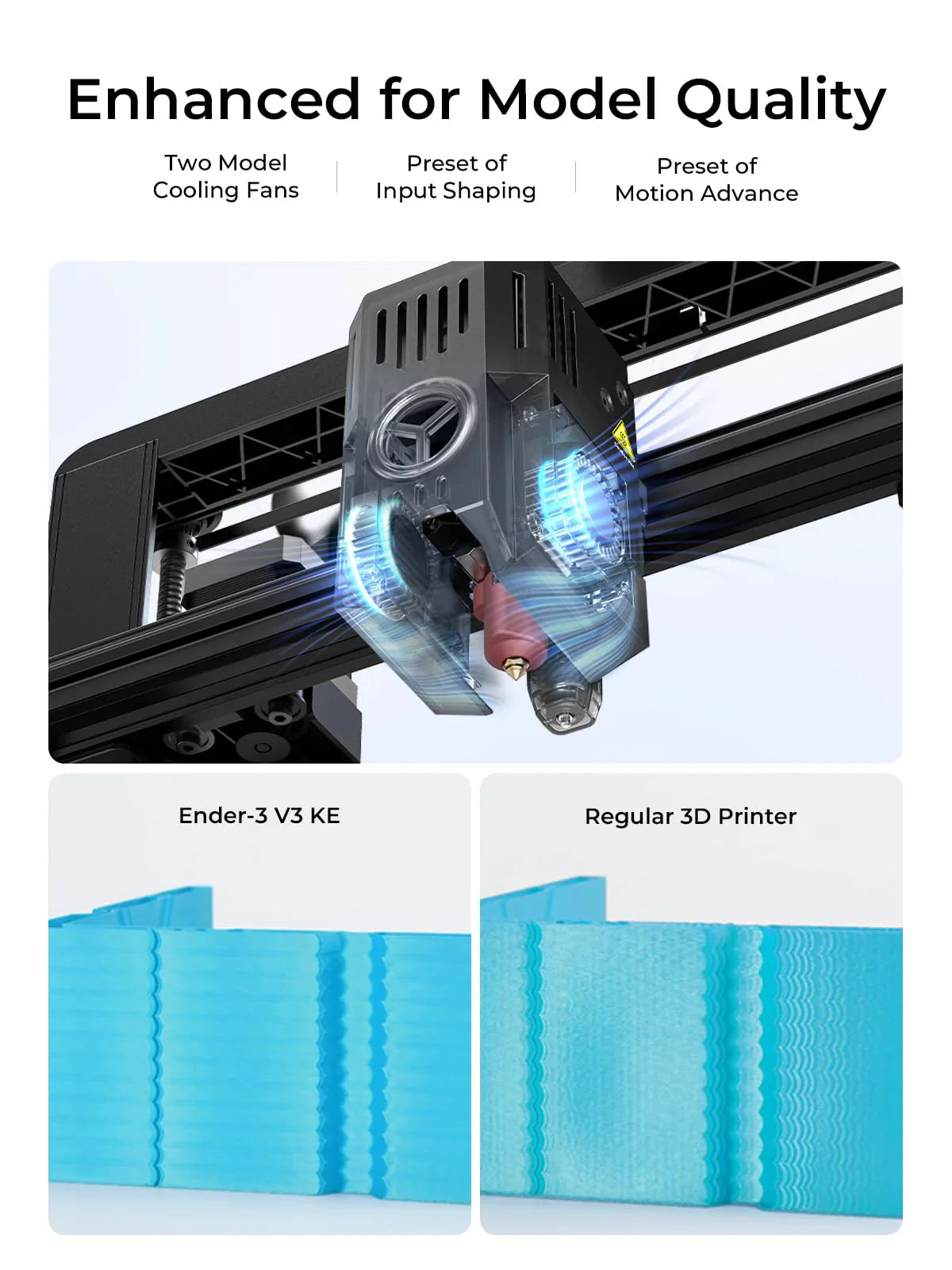 Creality Ender-3 V3 Ke 3D Printer 500 Mm/S High-Speed