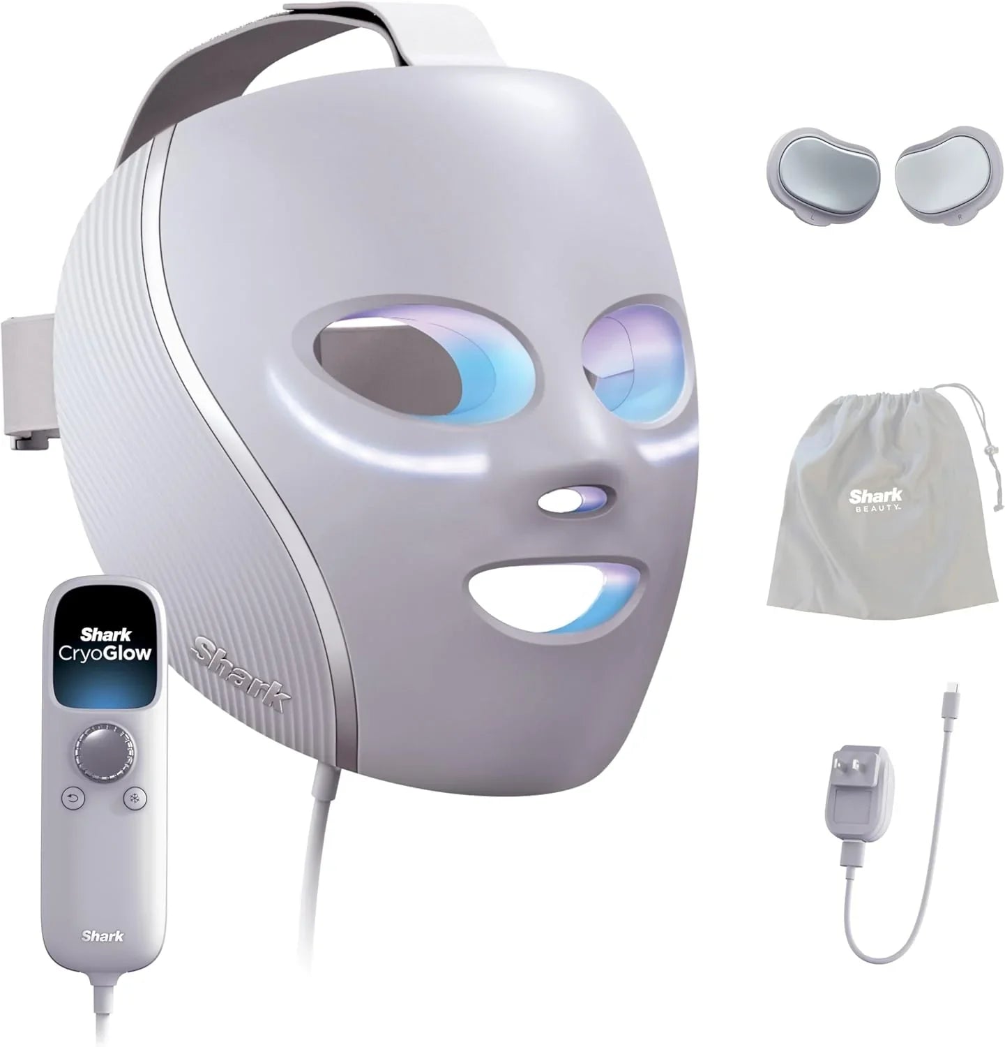 Shark CryoGlow LED Face Mask With Under-Eye Cooling, Anti-Ageing And Blemish Repair