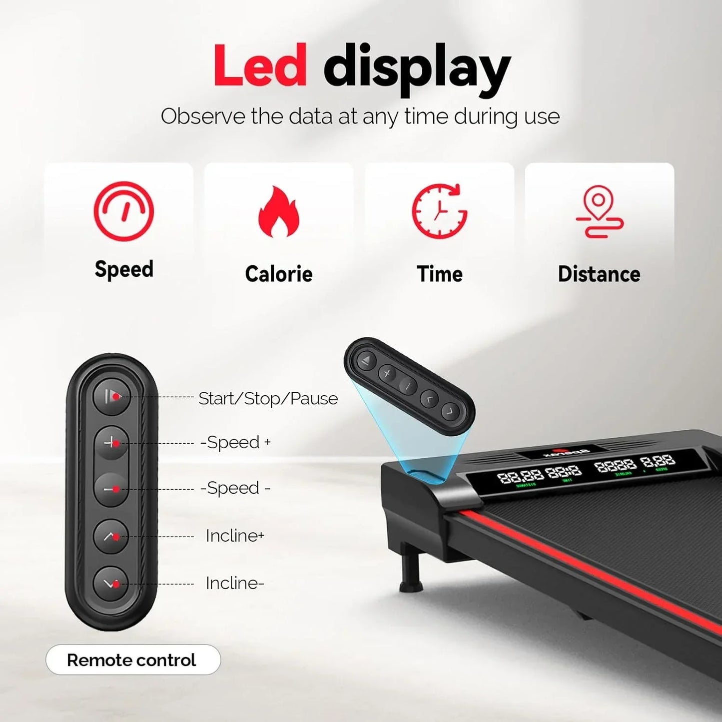 Walking Vibration Pad With App, 3-in-1 Under Desk Treadmill, 2.5HP Low Noise Walking Treadmill Pad With Remote Control