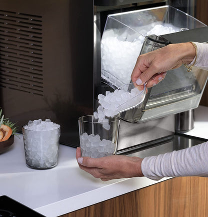 GE Profile Opal 2.0, Countertop Nugget Ice Maker, Ice Machine With WiFi Connectivity, Smart Home Kitchen Essentials, Black Stainless