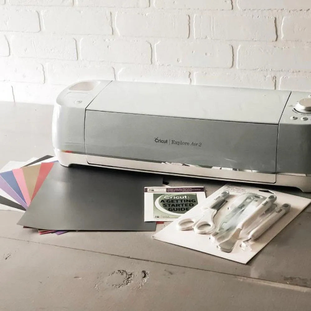Cricut Explore Air 2 Machine Bundle Beginner Guide, Tool Kit, Vinyl Pack, Designs And Project Inspiration