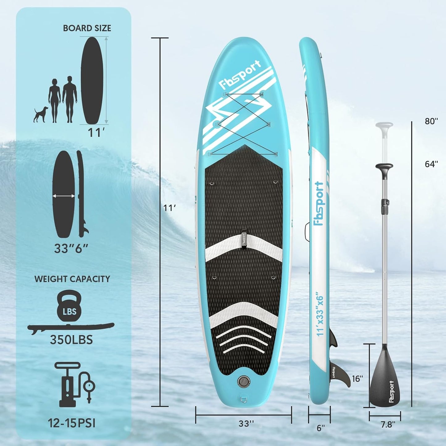 Premium Stand Up Paddle Board Yoga Board With Sup Accessories And Carry Bag