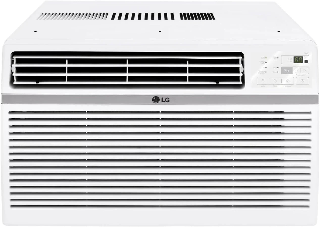 LG 6,000 BTU Window Air Conditioner, 115V, Cools 250 Sq. Ft. For Bedroom, Den