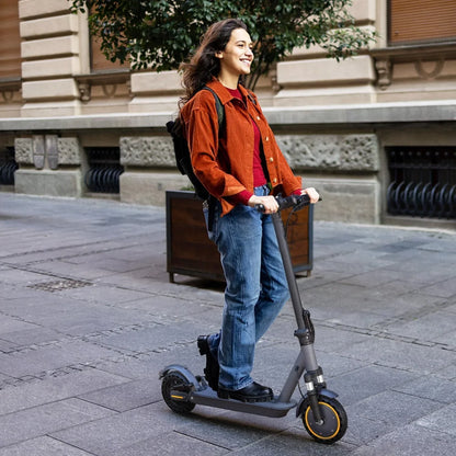 Electric Scooter, 350W/500W Powerful Motor, 8.5 In./10 In. Solid Tires, 19/22Mph, 28/21/12 Miles Range, Dual Braking