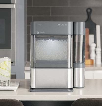 GE Profile Opal 2.0, Countertop Nugget Ice Maker, Ice Machine With WiFi Connectivity, Smart Home Kitchen Essentials, Black Stainless