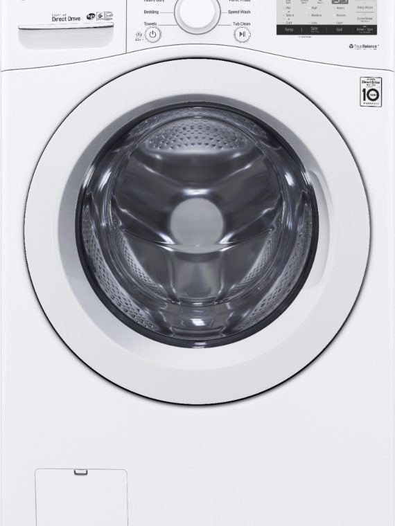 4.5 Cu. Ft. High Efficiency Stackable Front-Load Washer With 6Motion Technology, White