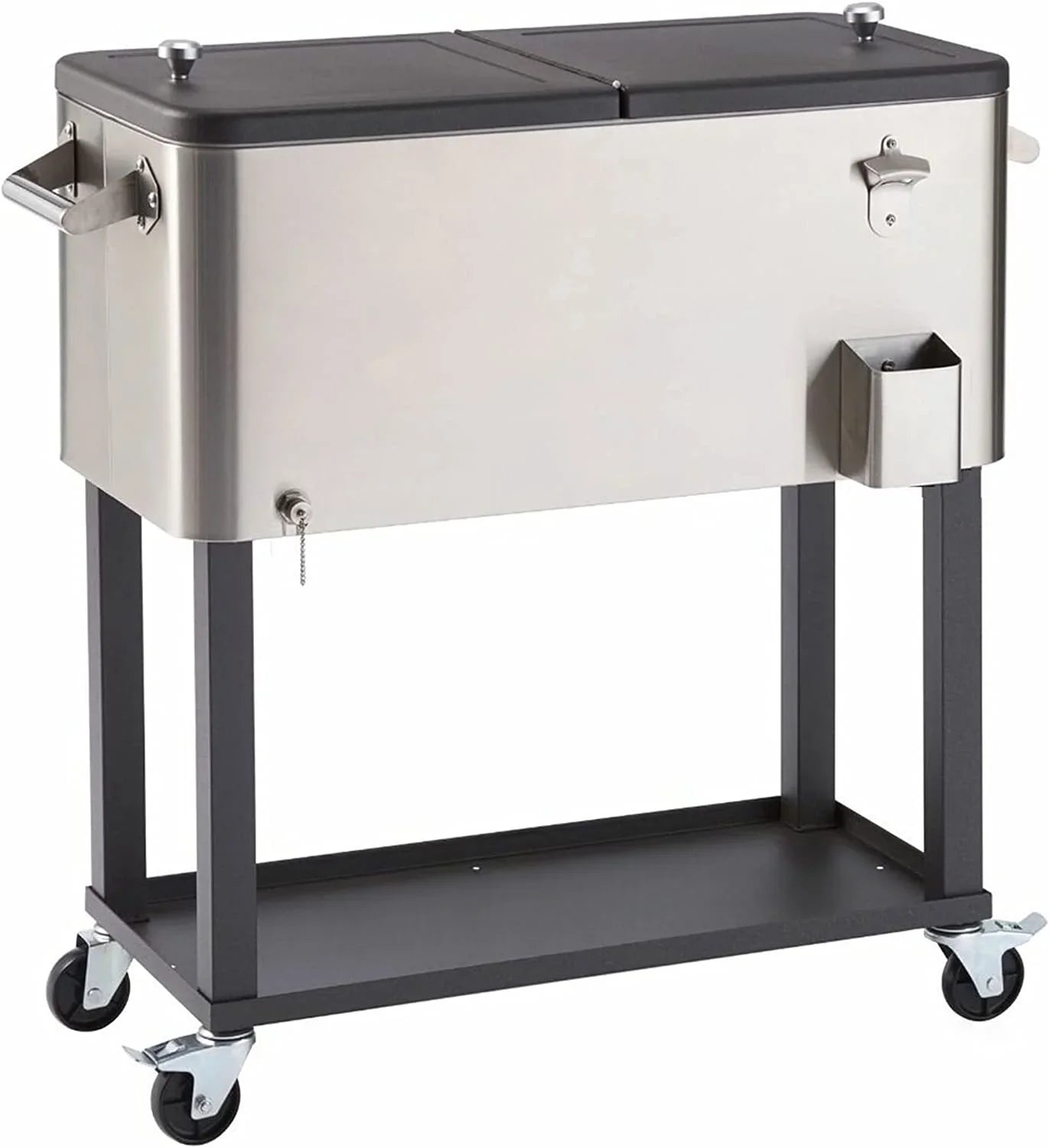 Stainless Steel Cooler With Cover, 100 Quart