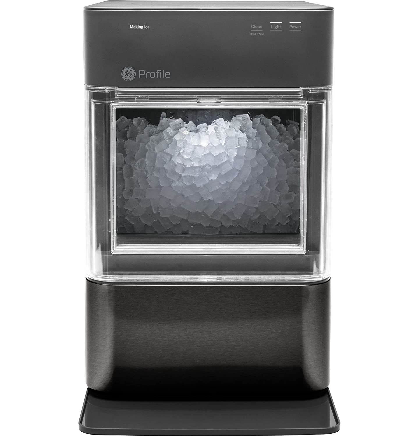 GE Profile Opal 2.0, Countertop Nugget Ice Maker, Ice Machine With WiFi Connectivity, Smart Home Kitchen Essentials, Black Stainless