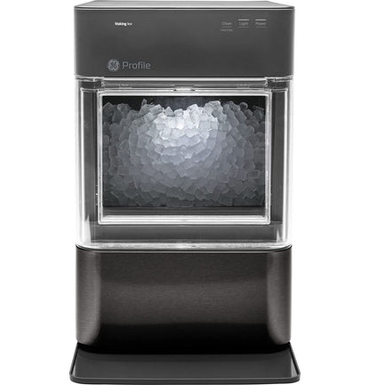 GE Profile Opal 2.0, Countertop Nugget Ice Maker, Ice Machine With WiFi Connectivity, Smart Home Kitchen Essentials, Black Stainless