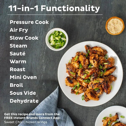 Instant Pot Duo Crisp 11-in-1 Air Fryer And Pressure Cooker, 8 Qt., Stainless Steel