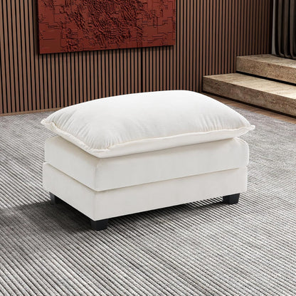 Ihanherry 146 In. U-Shaped Modern Sofa Modular Sectional Cloud Couch With 2 Ottoman
