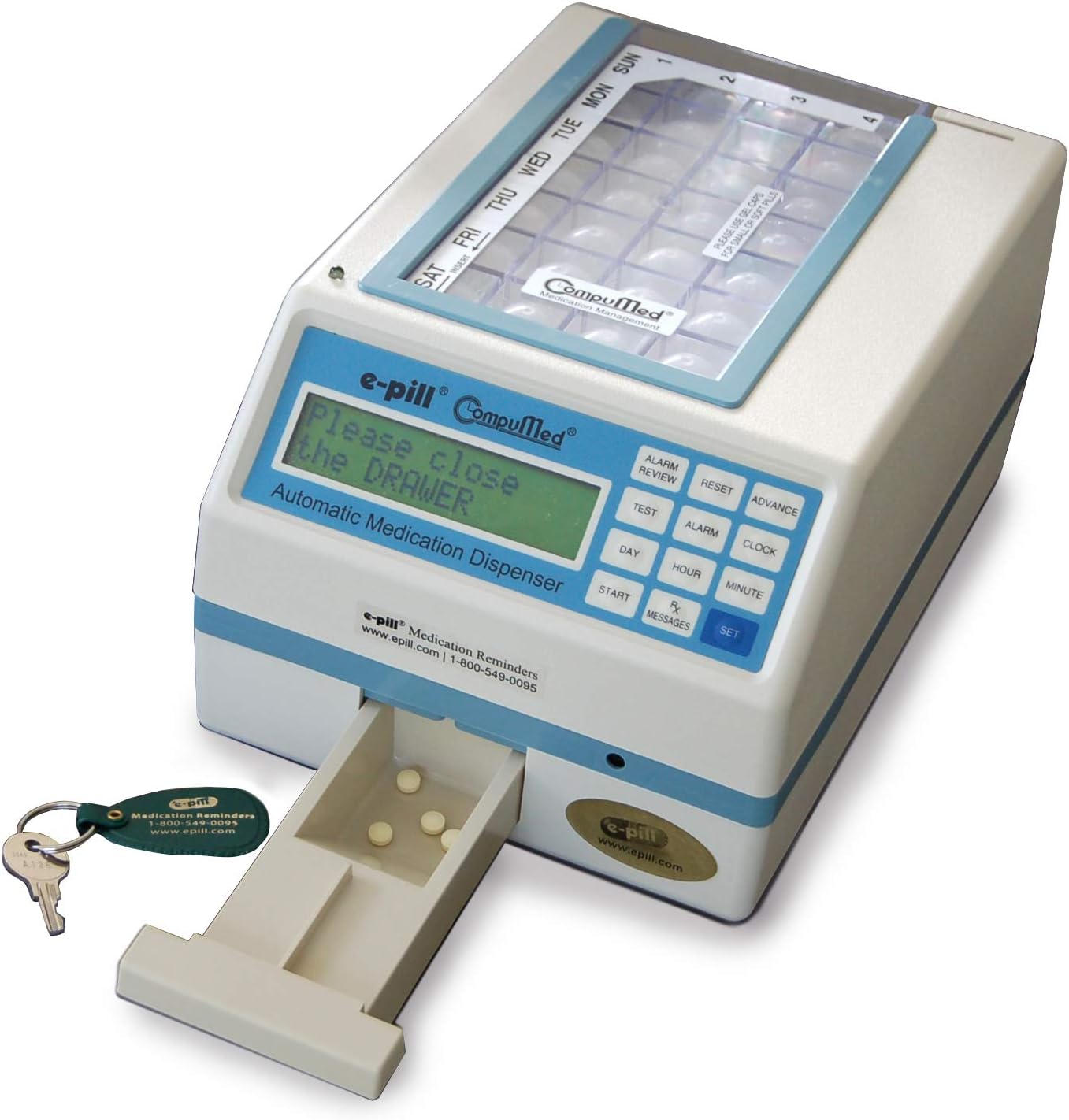 CompuMed- Tamper Resistant Automatic Pill Dispenser- AC Powered