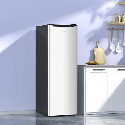 Bangson Upright Freezer 7.0 Cu. Ft. Stand Up Freezer Convertible Upright Freezer/Refrigerator
