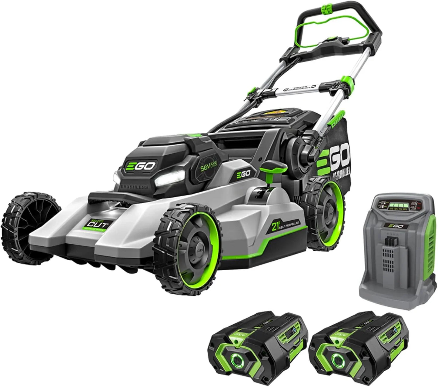 Ego Power Plus Electric Lawn Mower, Self-Propelled Cordless With Select Cut And Touch Drive