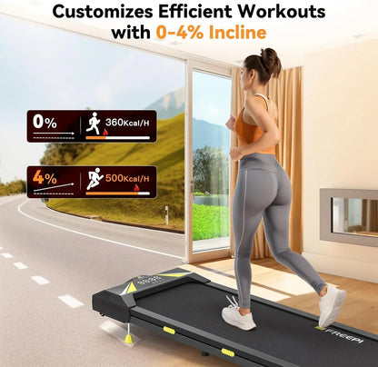 Walking Vibration Pad With App, 3-in-1 Under Desk Treadmill, 2.5HP Low Noise Walking Treadmill Pad With Remote Control