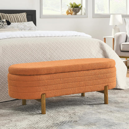 Furniliving Modern Storage Ottoman Bench