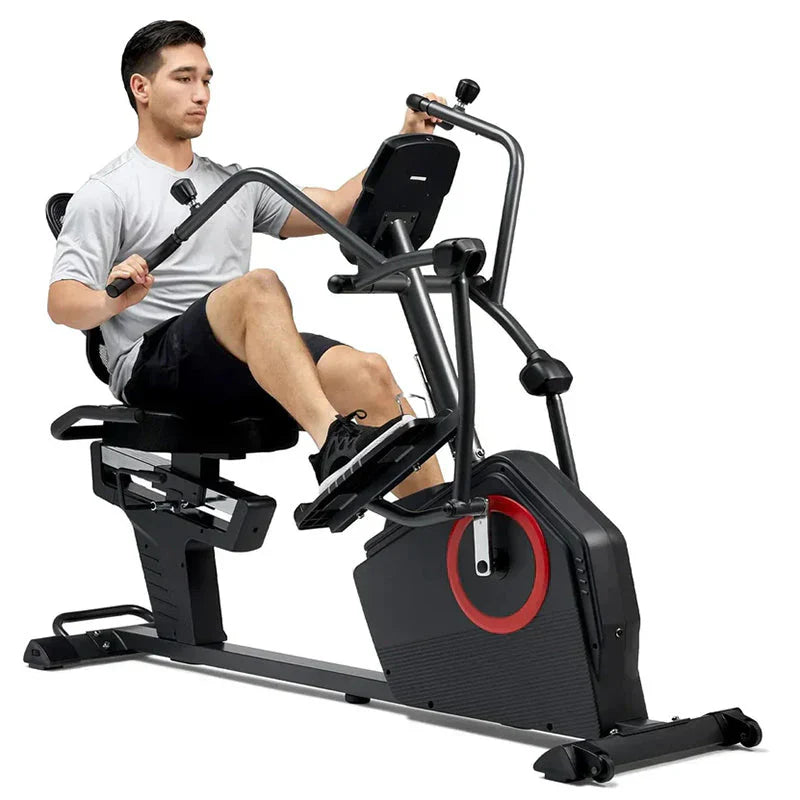 Health And Fitness Smart Recumbent Elliptical Bike With Bluetooth, 16 Resistance Levels, And App, SF-RBE4886SMART