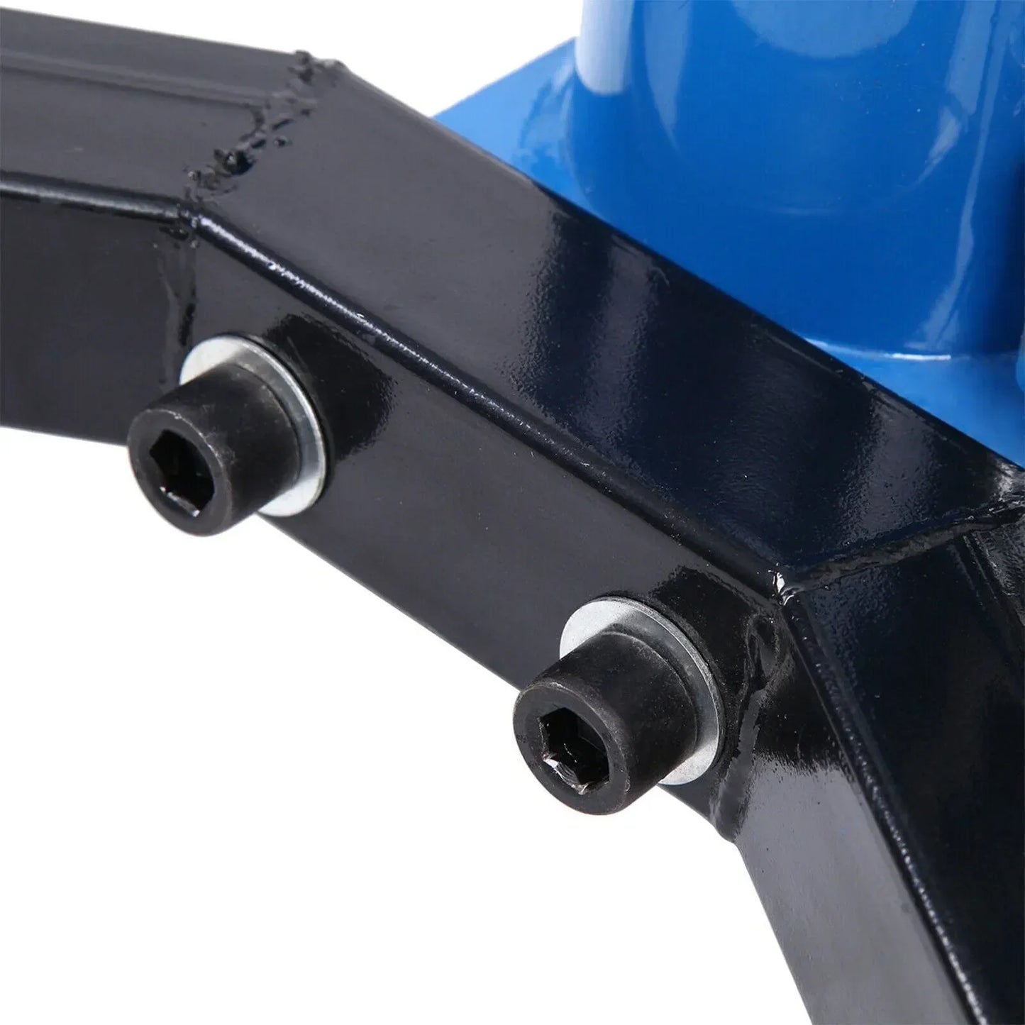 1660 Pounds Hydraulic Car Transmission Jack Vertical Lift With 360 Degree Swivel Wheel Pedal, Blue,33 In.-70 In., 0.75Ton