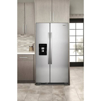 36-Inch Wide Side-by-Side Refrigerator- 24 Cu. Ft. Stainless Steel