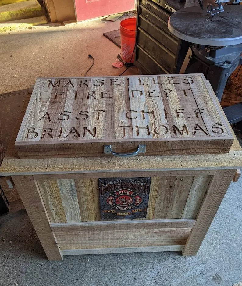 All Weather 48 Quart Antiqued Cedar Cooler Stand With Brass Drain, Bottle Opener And Cap Catcher, Beer Cooler