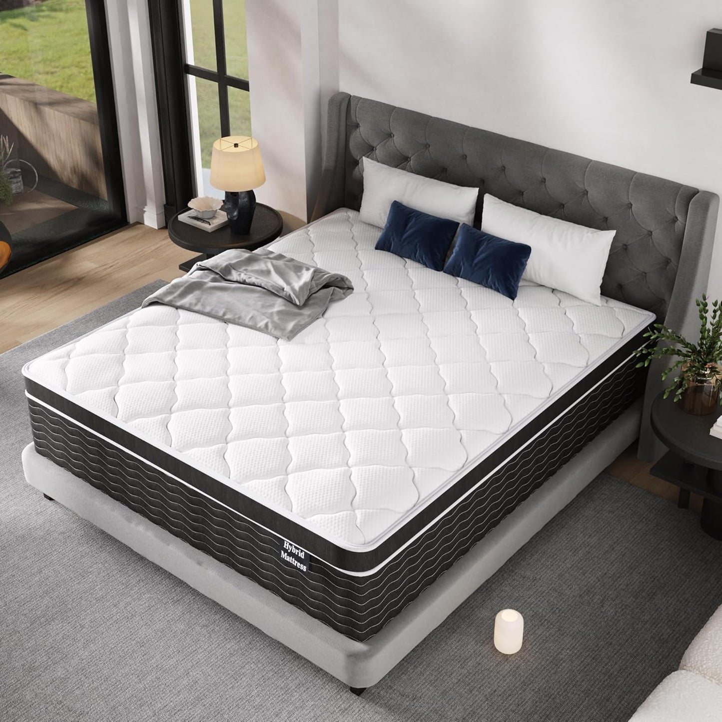Full Size Mattress, 10 In. Full Size Mattress In A Box, Medium Plush Hybrid Mattress