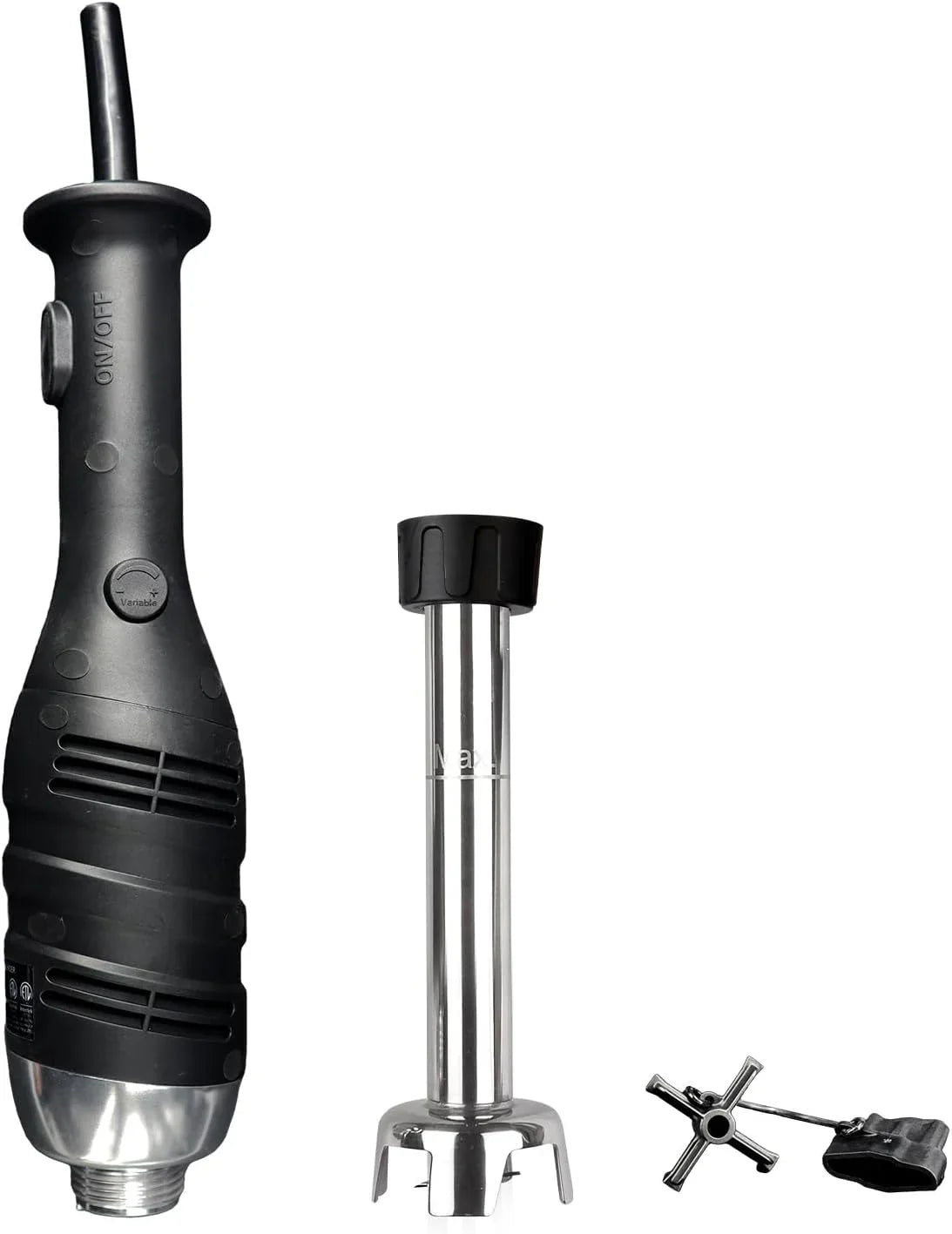 Vonci 500W Commercial Immersion Blender, 16 In. Sus 304 Removable Shaft, Heavy Duty Power Hand Mixer With Variable Speed 6000-20000RPM