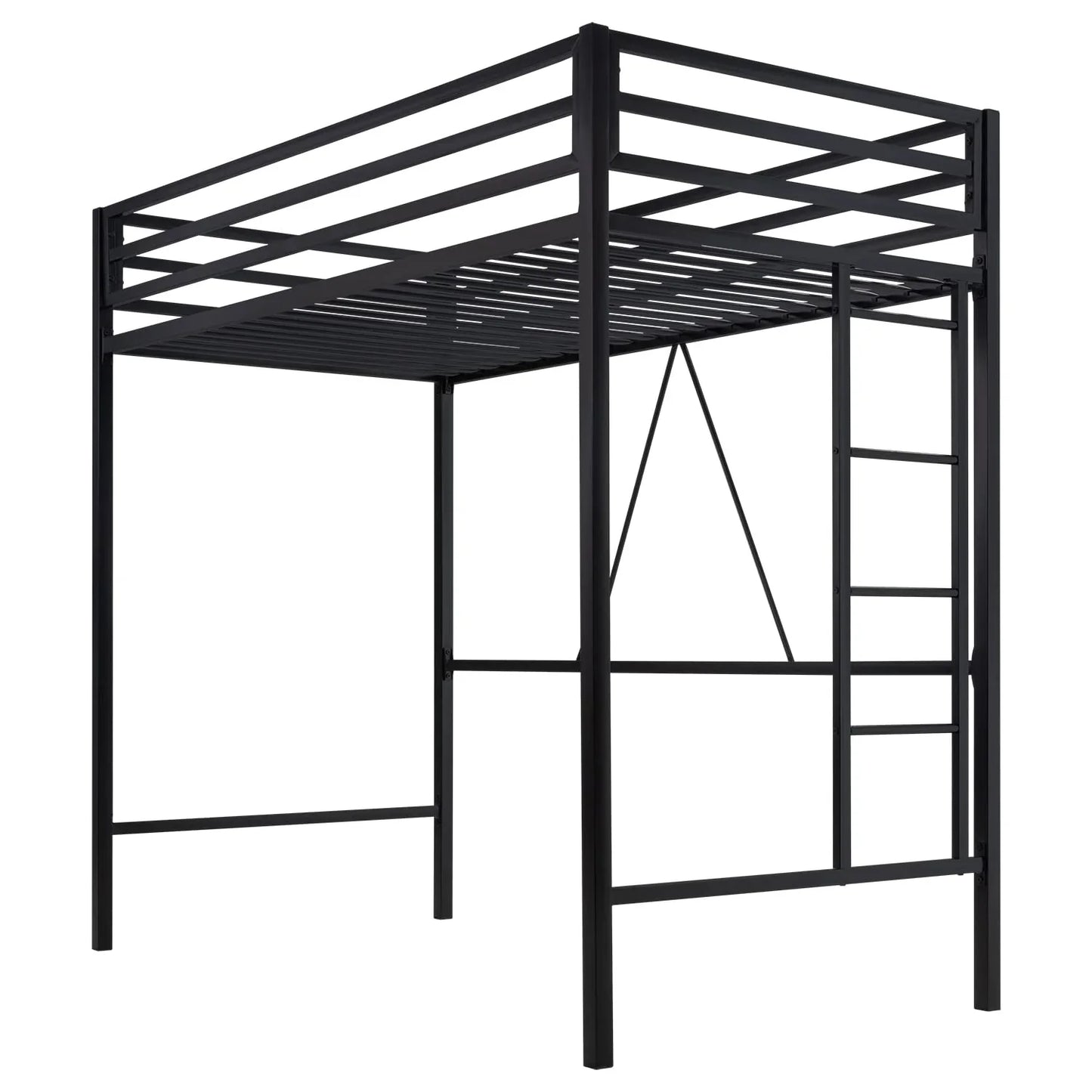 Sha Cerlin Junior Loft Bed Twin Size Heavy Duty Twin Bed Frame