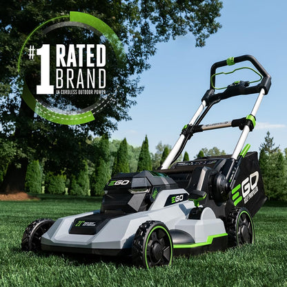 Ego Power Plus LM2102SP-A 21-Inch 56-Volt Lithium-Ion Self-Propelled Cordless Lawn Mower, 2 4.0Ah Battery And Rapid Charger Included