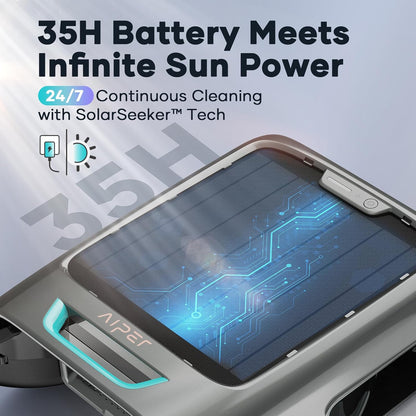 Solar Pool Skimmer With App Support, 24/7 Cleaning, Dual Charging Modes, Smart Obstacle Avoidance, Ideal For All Swimming Pool Types