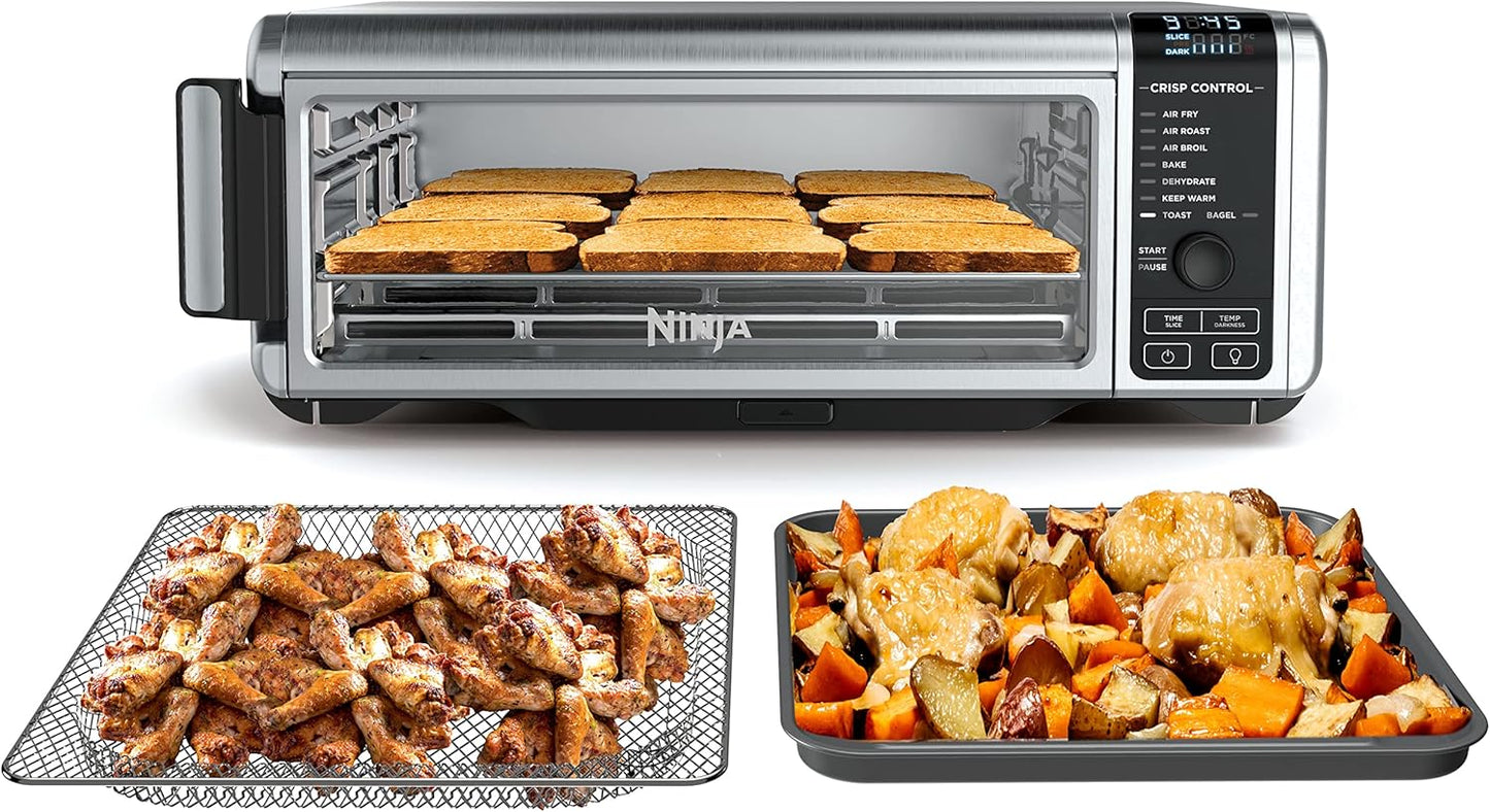 Ninja Air Fryer Toaster Oven Combo, 8-in-1 Functionality, Flip Up And Away For Storage Space
