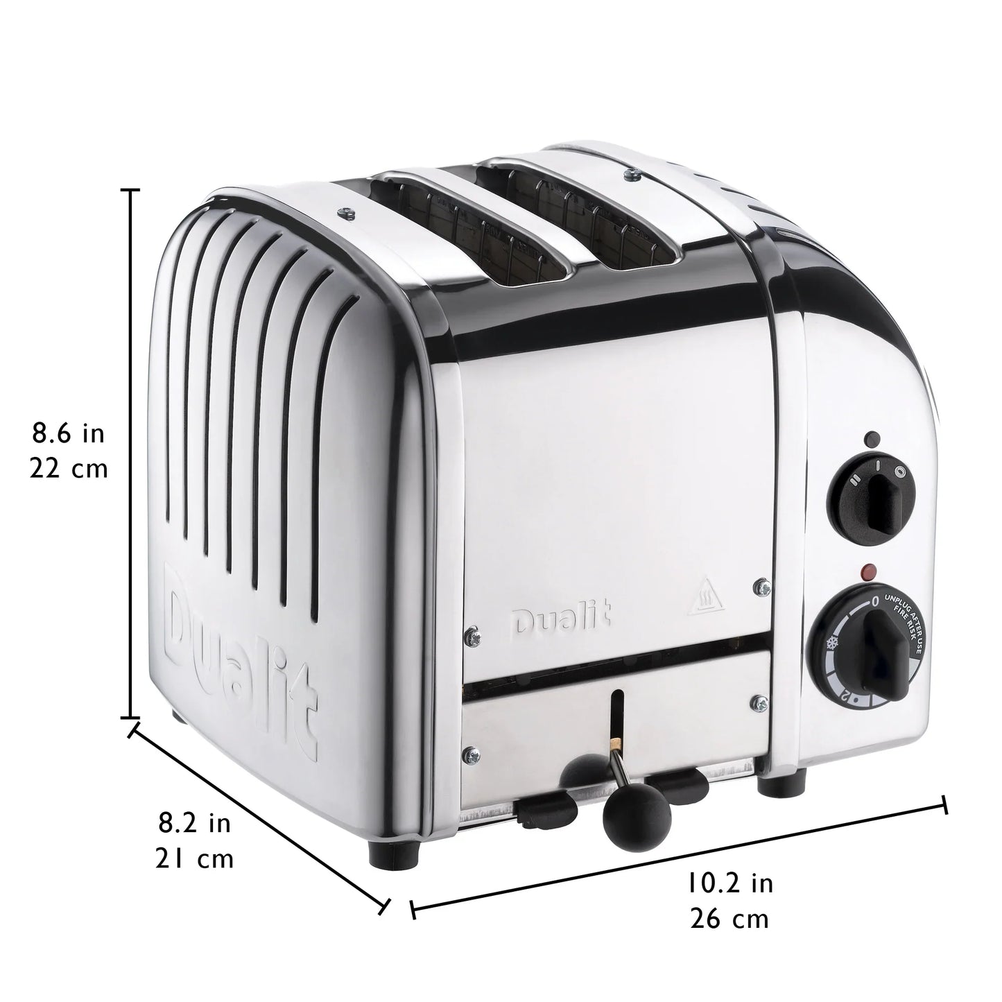 Dualit New Generation Classic 2-Slice Toaster In Stainless Steel